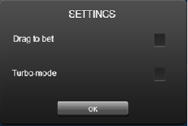 settings panel