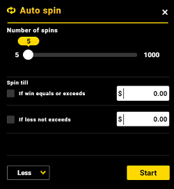 Autospin Panel